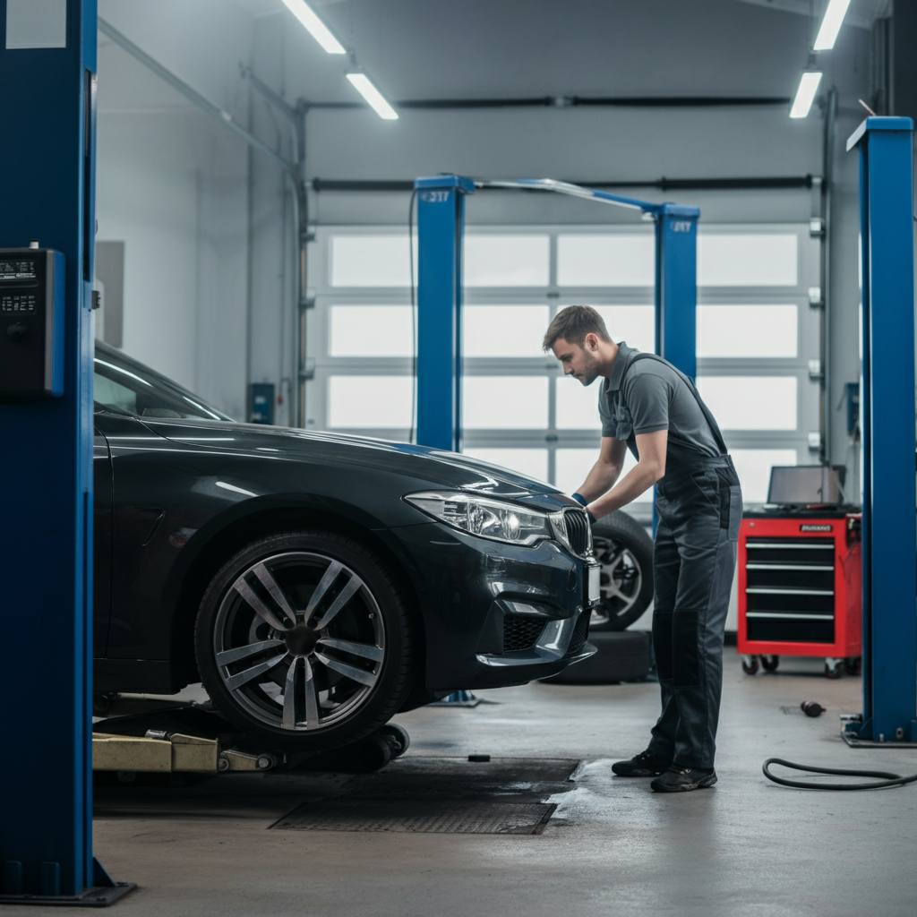 Car tyres assessed in Hull Garage